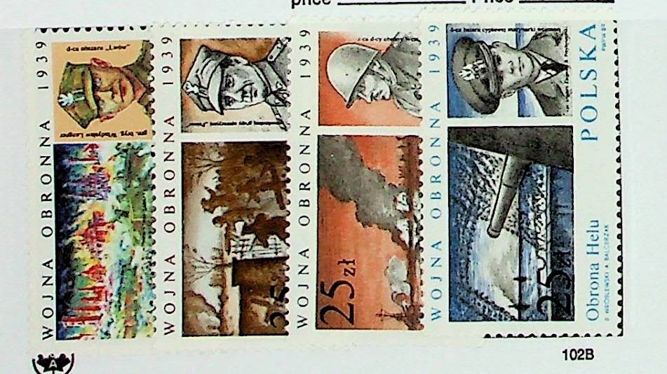POLAND Sc 2922-25 NH ISSUE OF 1989 - WORLD WAR II - (CM26)