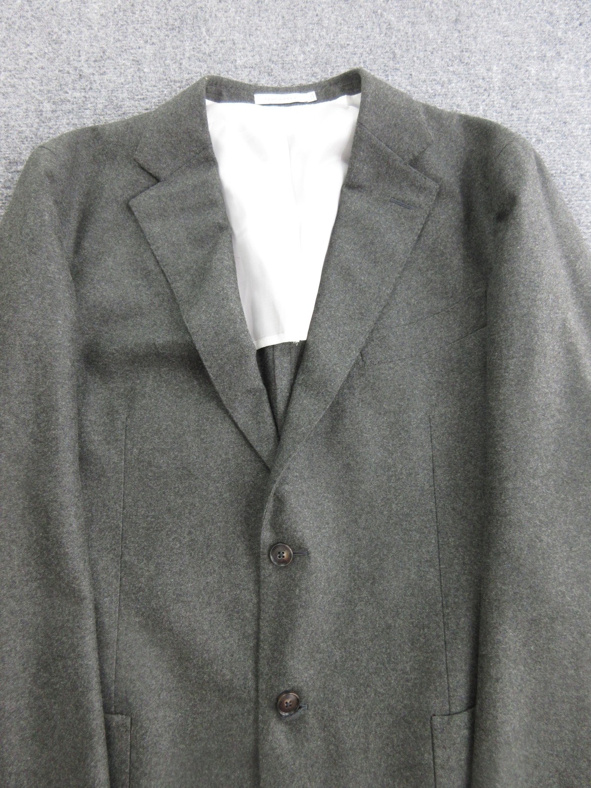 Suitsupply Blazer Mens 40 Gray Wool Flannel Sport Coat Vitale Barberis Canonico