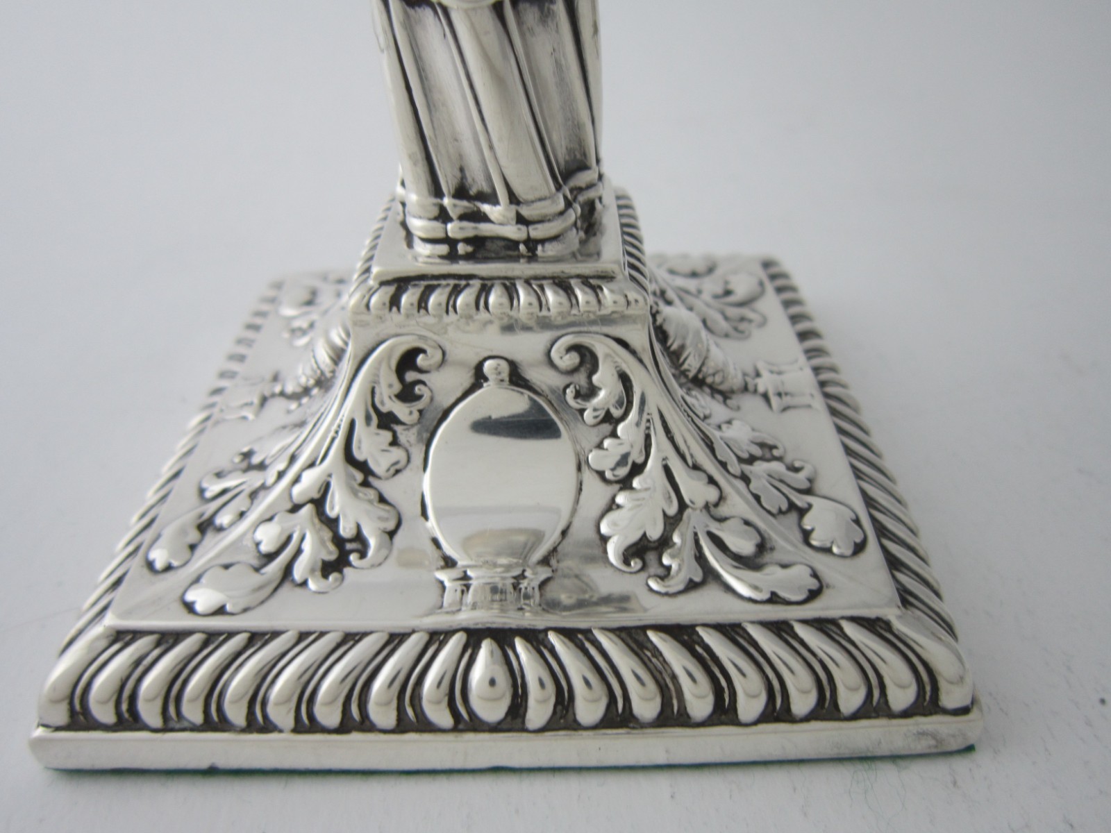 Antique Victorian Sterling Silver Candlesticks - 1884 by Aldwinckle & Slater