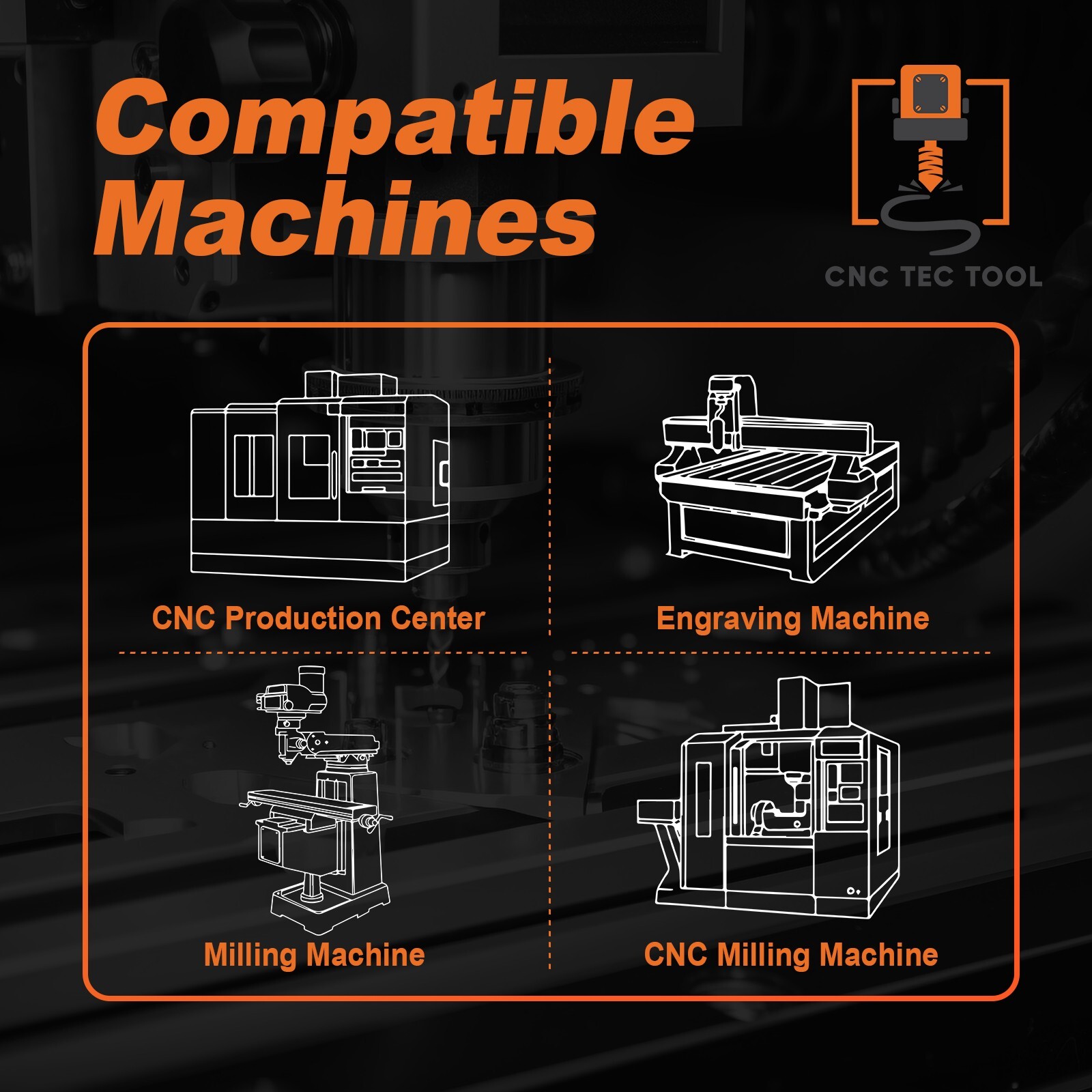 15 PCS Set 1/16" 5/64" 3/32" 7/64" 1/8" Square Carbide End Mill AlTiCrN Coated