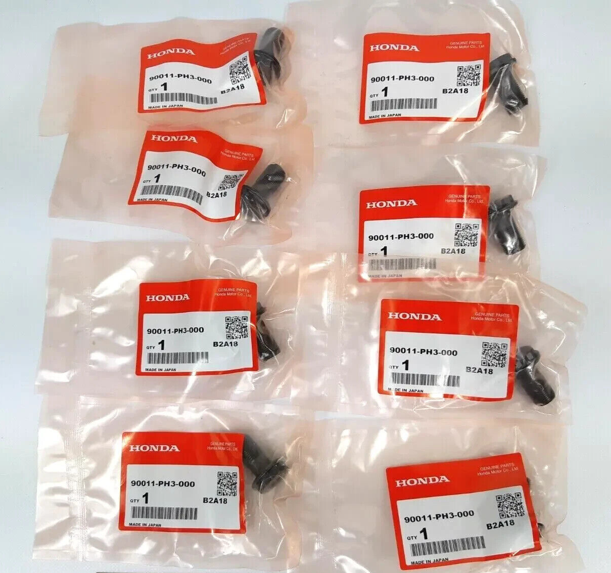 OEM HONDA Flywheel Bolts Set Of 8 Manual 5 speed B18C1 B18C5 B20 B16 B SERIES*