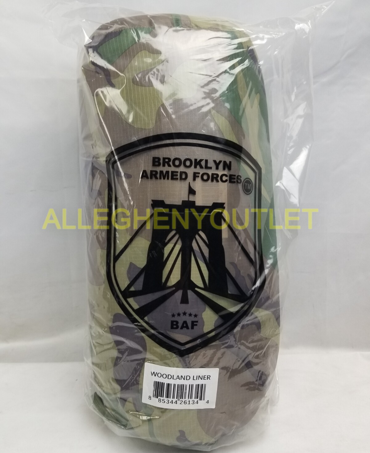 BAF Wet Weather, WOODLAND CAMO, Poncho Liner Woobie Blanket w/ Stuff Sack, NIB