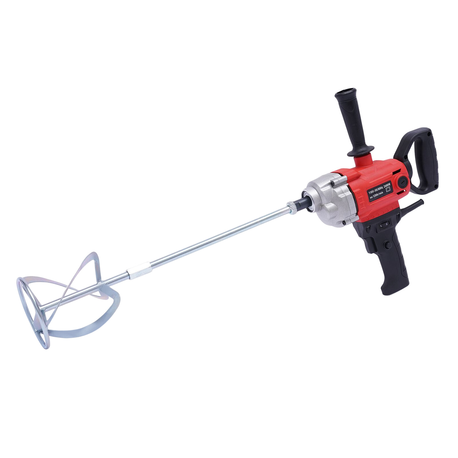 2400W 1200rpm Corded Electric Drill Mixer Concrete Mud Drill Mixing Tool Machine