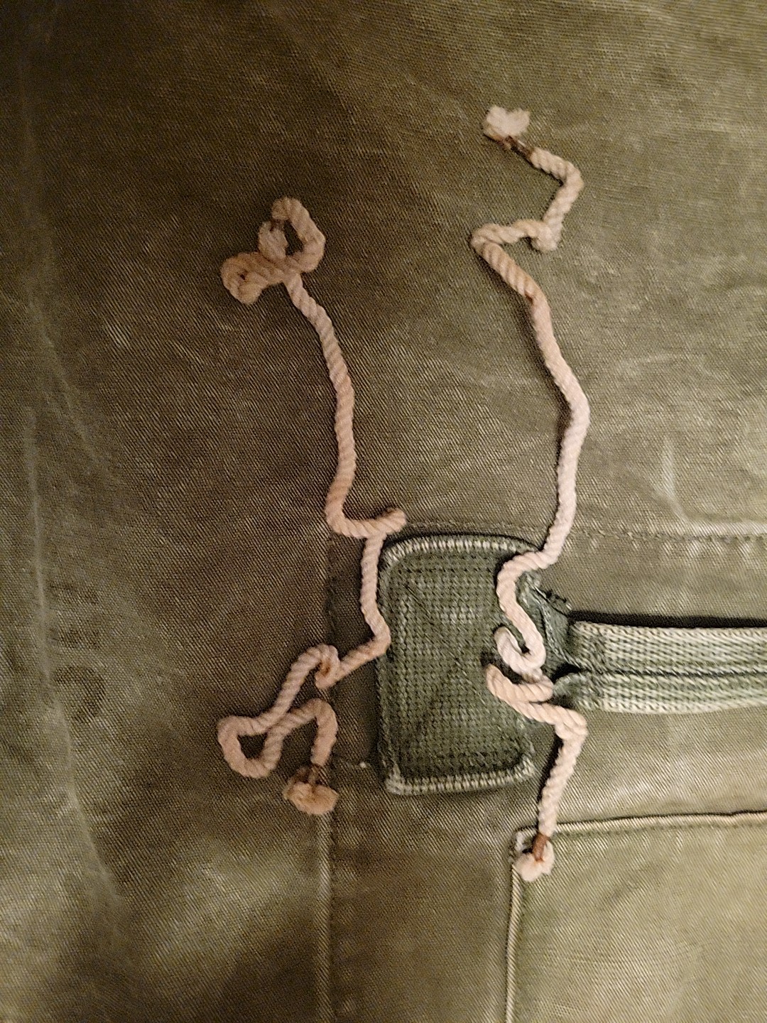 Vietnam War Era US Military OD Green Canvas Duck Duffle Duffel Bag Rucksack Vtg