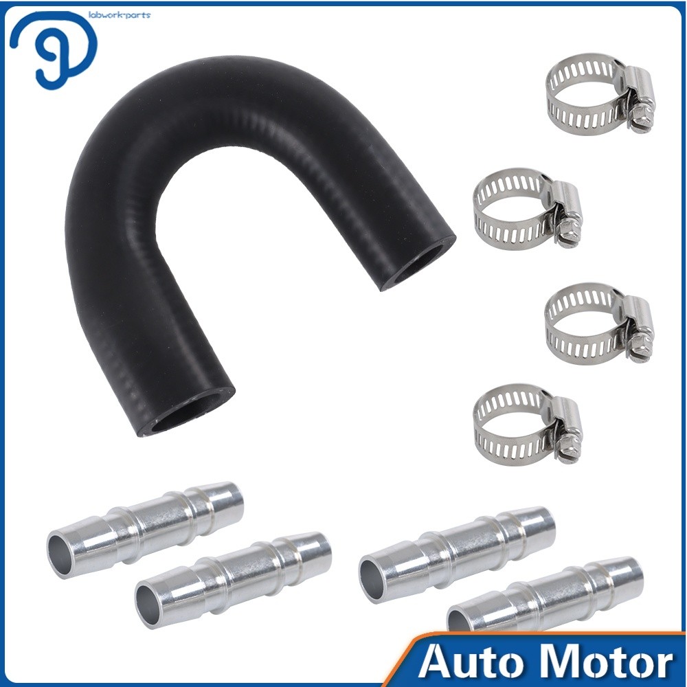 Upgrade Aluminum Engine Heater Core Bypass Kit 626-001 with 5/8" 3/4" Hose Kit