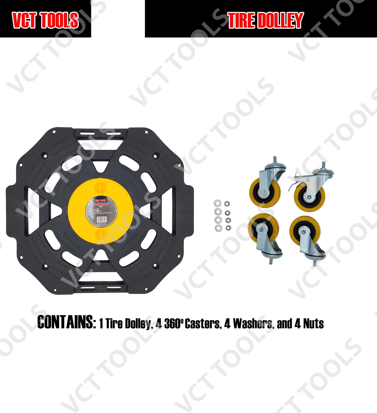 VCT Heavy Duty Tire Dolly, 300 lb. Capacity