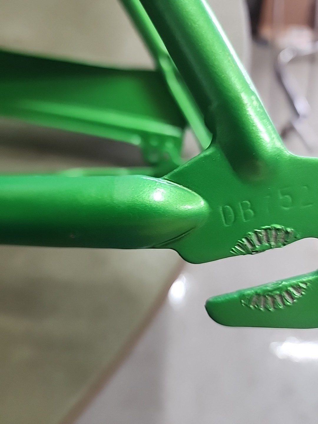 1966 SCHWINN STINGRAY LIME GREEN FRAME FORK + CHAINGUARD NICE SHAPE REPAINT L$$K