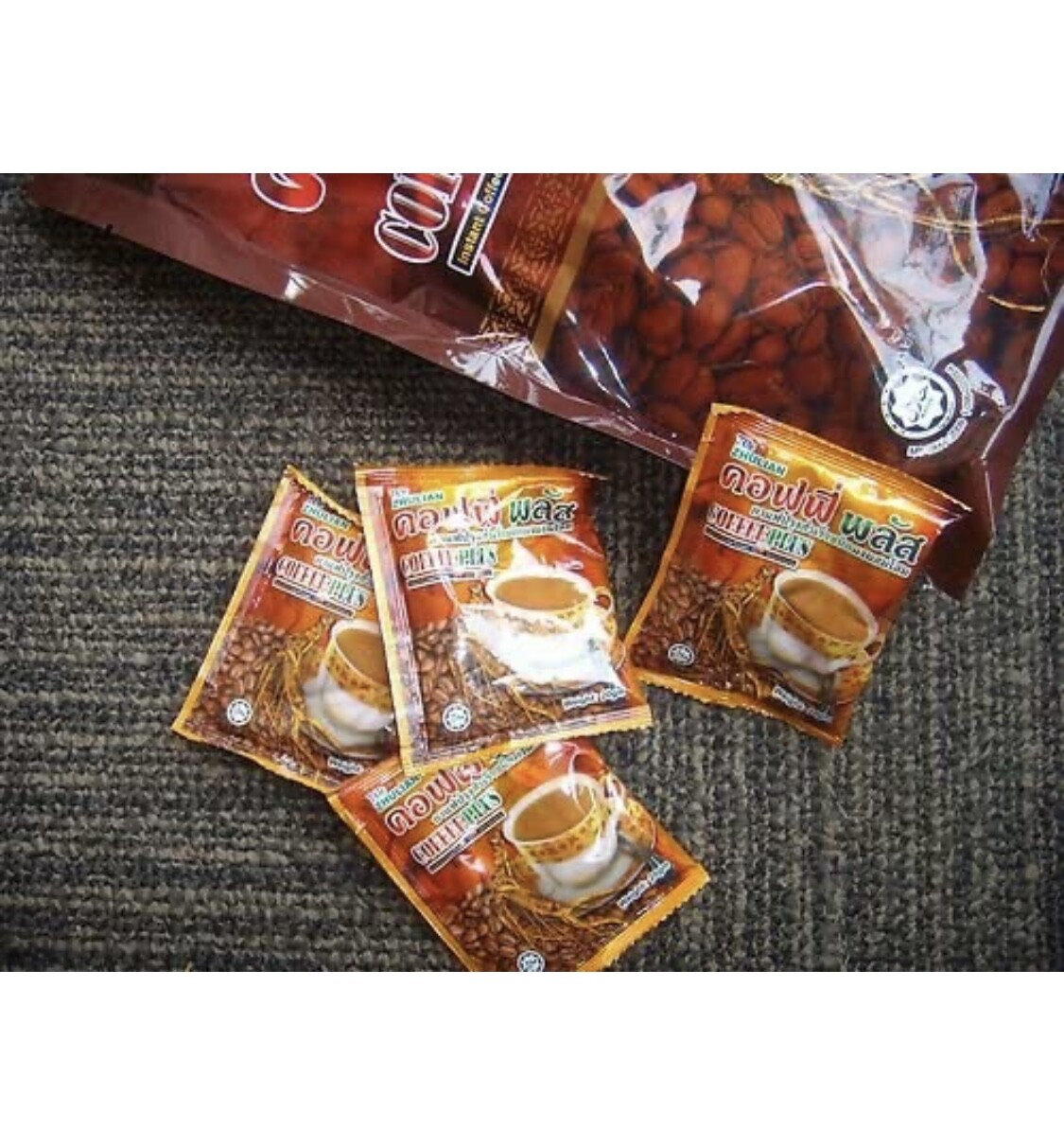 ZHULIAN COFFEE PLUS Instant Ginseng Extract Herb 2 bags x 40 Sachets - total of