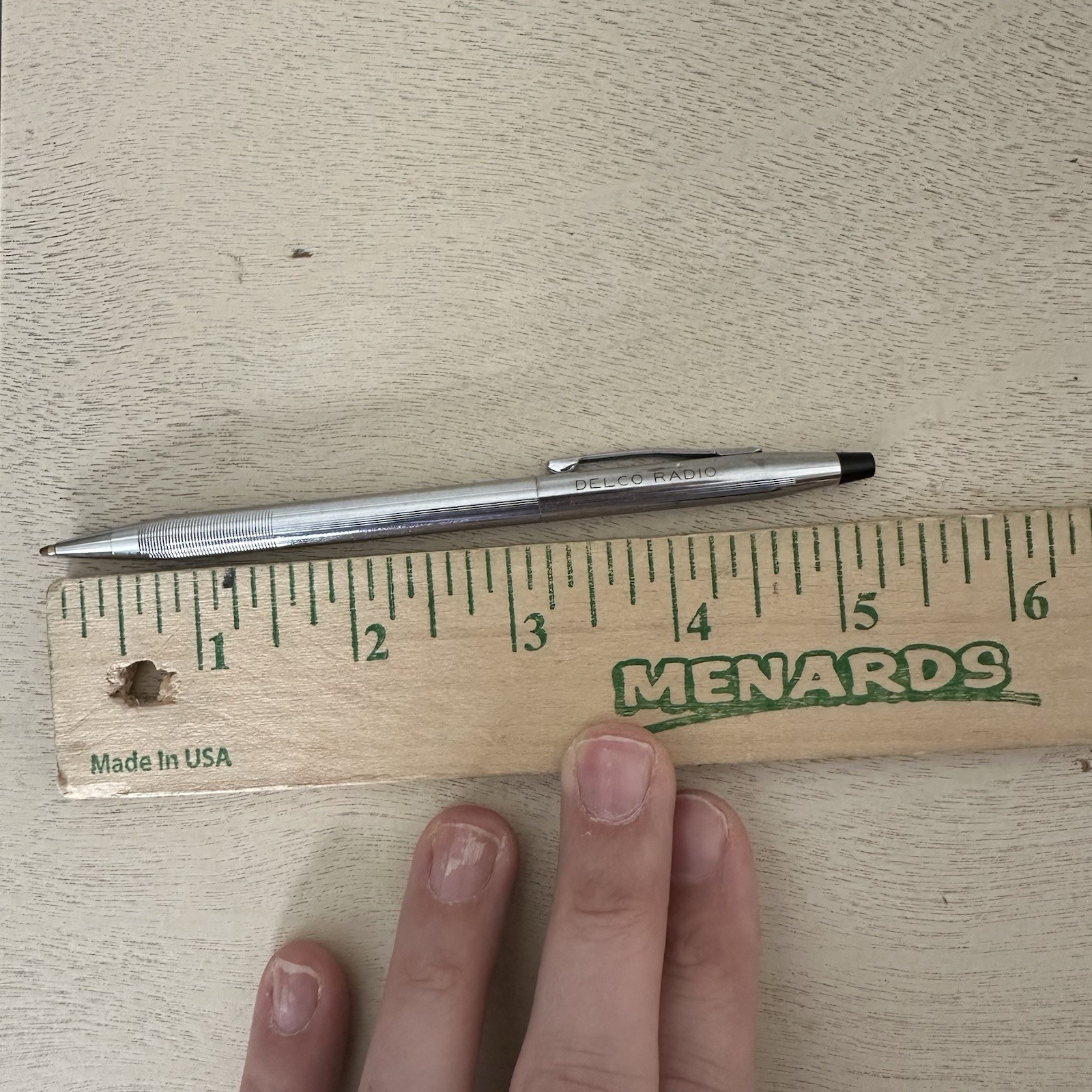 Vintage CROSS Century Chrome Pen Deodorant Radio - Ink Is Fading