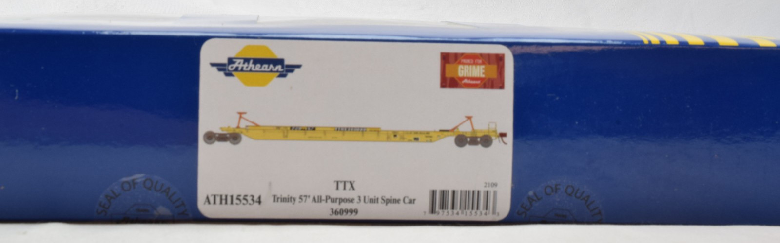 Athearn TTX 57' Trinity Spine Car 3 Unit Set #360999 HO Train Cars ATH15534