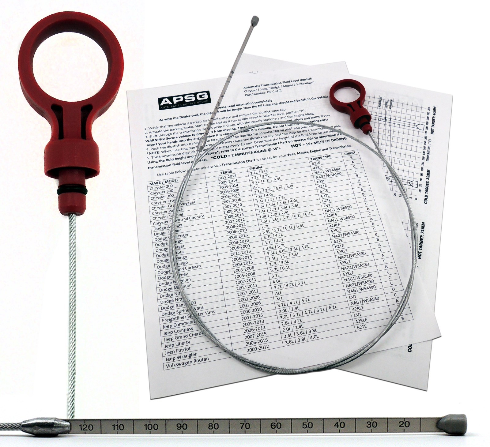 - TRANSMISSION DIPSTICK TOOL - automatic oil auto trans ATF Fluid Level Dip NEW