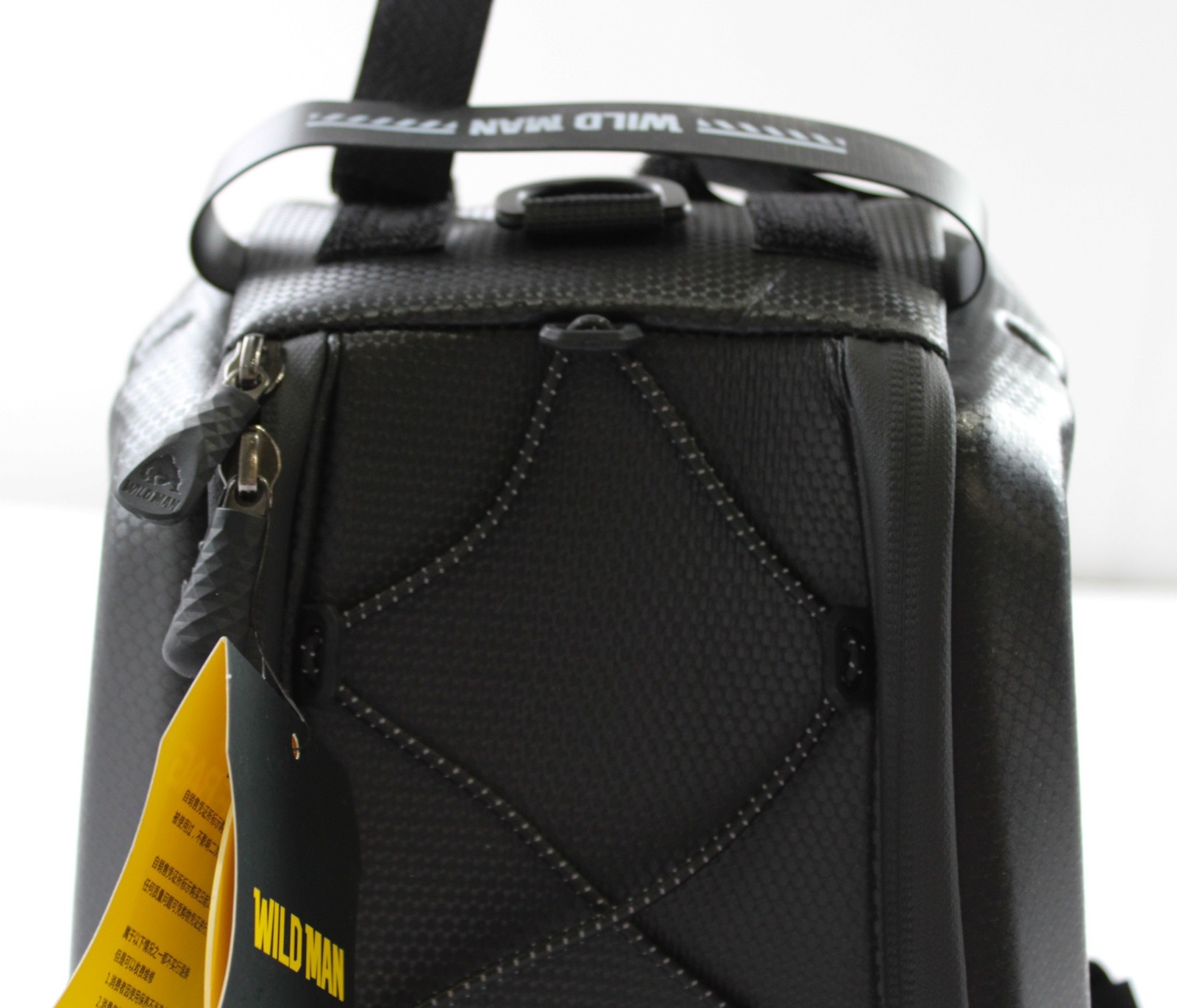 Wild Man Men's Waterproof Hard-Shell Bicycle Bag AC2 Black One Size NWT