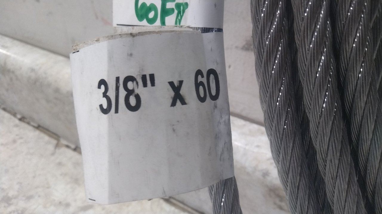 Honeywell Miller SG416/60FT 310 Lb Weight Cap 60 Ft L Horizontal Lifeline Kit