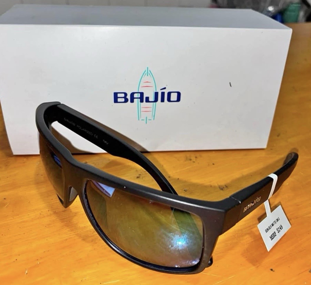 Bajio Boneville Men's Sunglasses Dark Tortoise Matte, Copper Poly