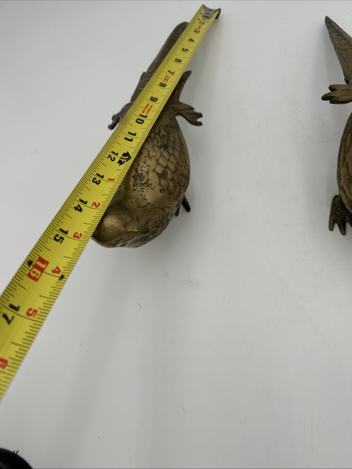 Vintage Pair of SOLID BRASS Pheasant Birds MCM Bird Decor Figurine Old