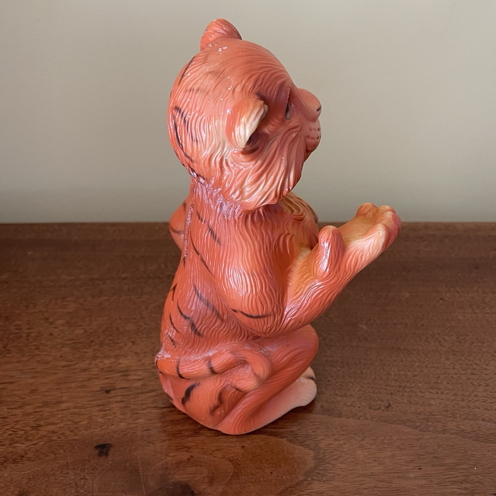 Vintage ESSO Tiger 8.5" Plastic Coin Bank Humble Oil Exxon Gasoline Collectible