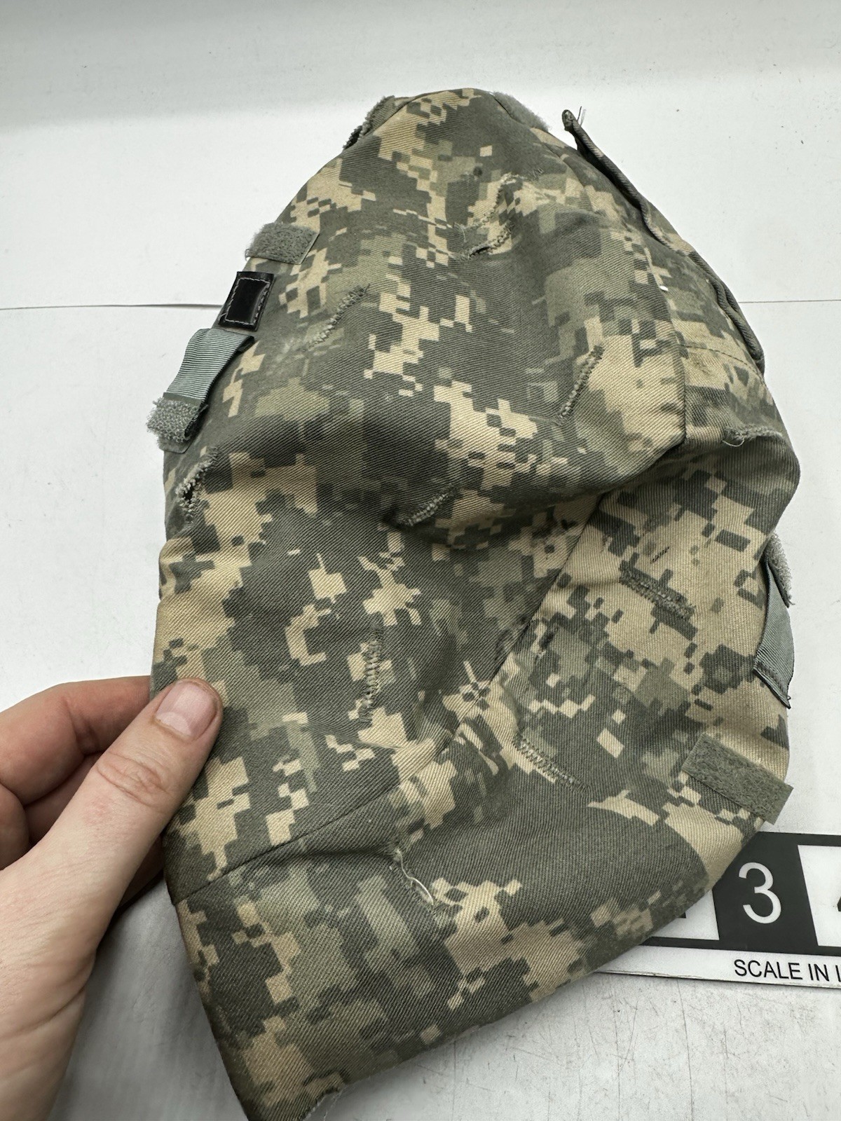 Large / XLarge Used Army ACH ACU UCP Digital Camo Combat Helmet Cover