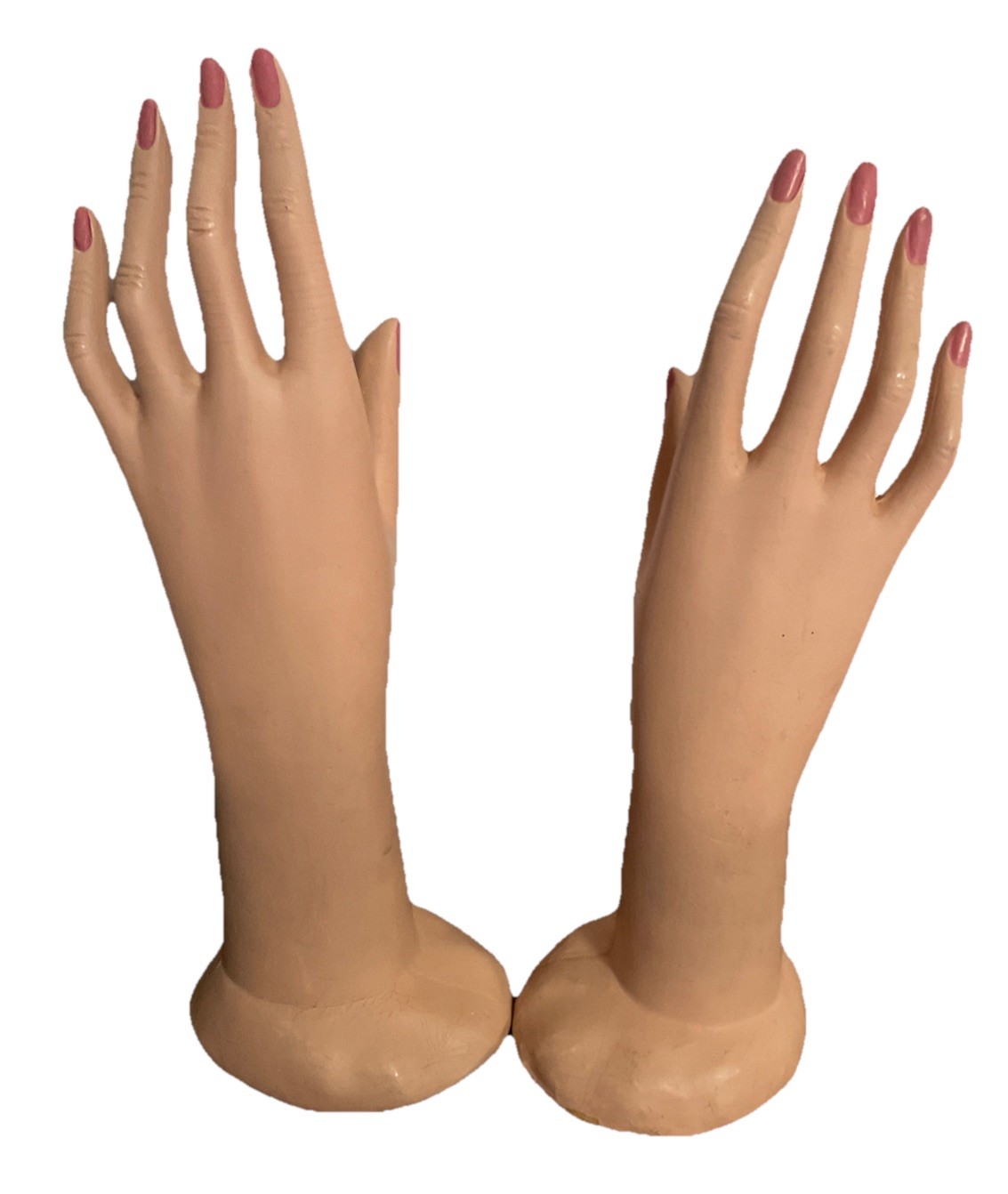 Antique/Vintage French Style Mannequin Hand Pair, 11-11.75”Tall