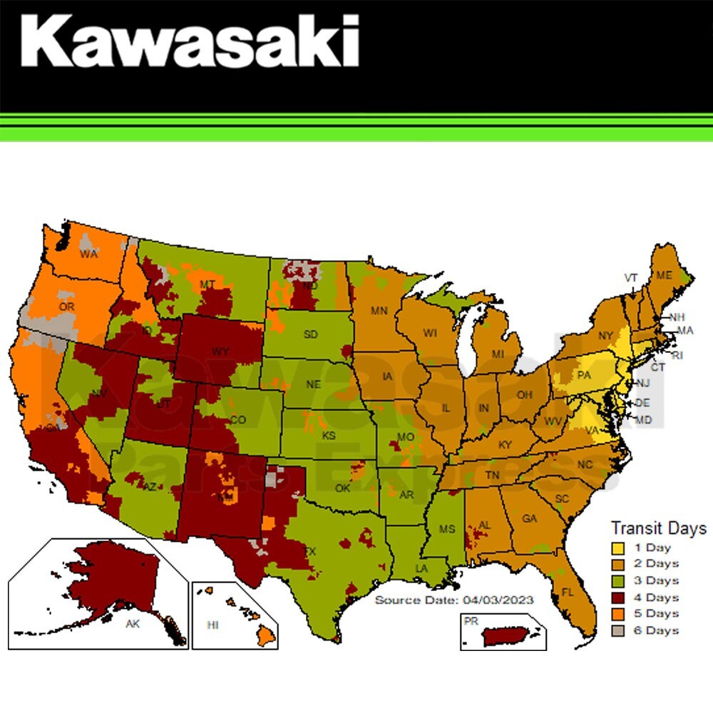 NEW 2002 - 2013 GENUINE KAWASAKI PARKING BRAKE CABLE PRAIRIE BRUTE FORCE