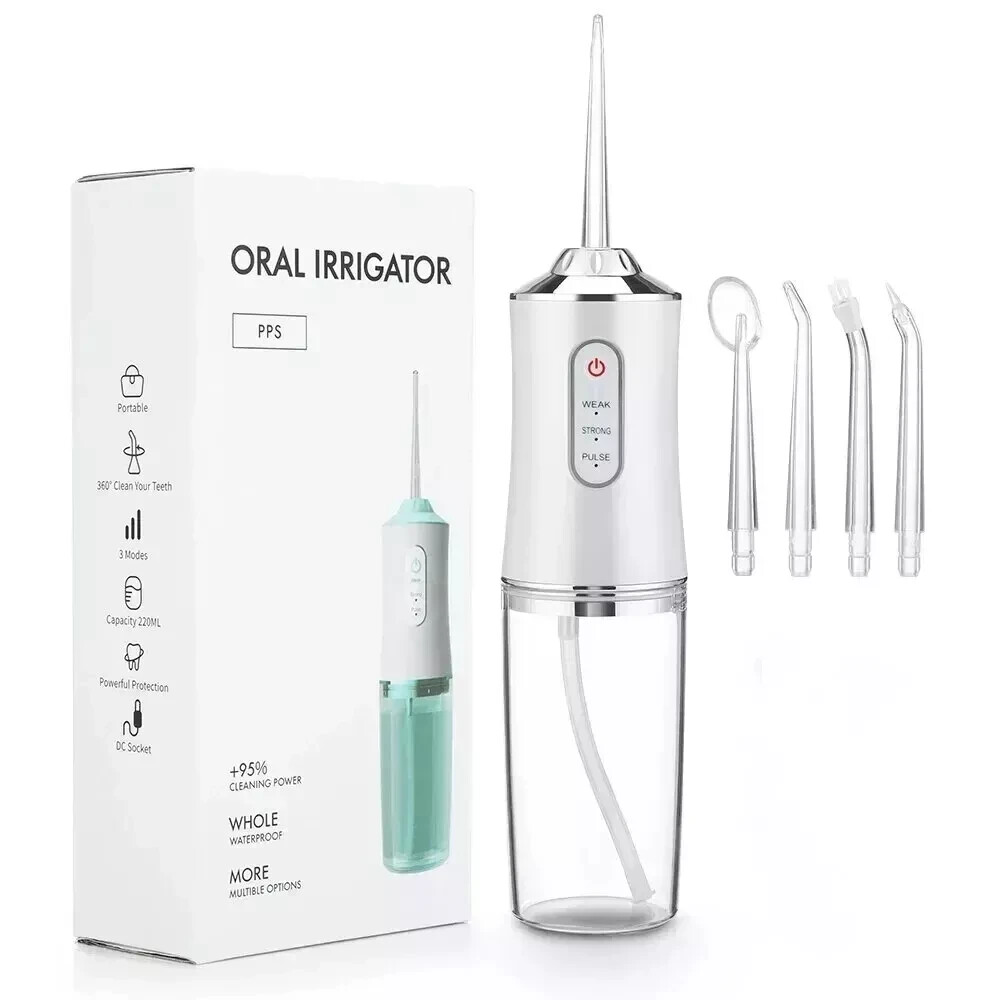 New Cordless Water Flosser Dental Oral Irrigator Travel Teeth Cleaner Floss Pick