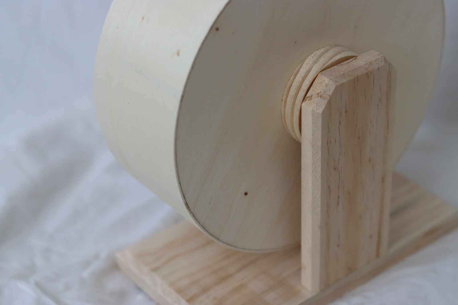 Hamster Wooden Silent Wheel Small Animal Exercise Wheel Spinner 8.2' Medium Size