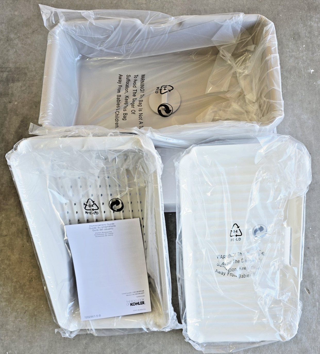 Kohler 33660-PC-NA Strive 29" Workstation Kitchen Sink, Stainless Steel*READ*