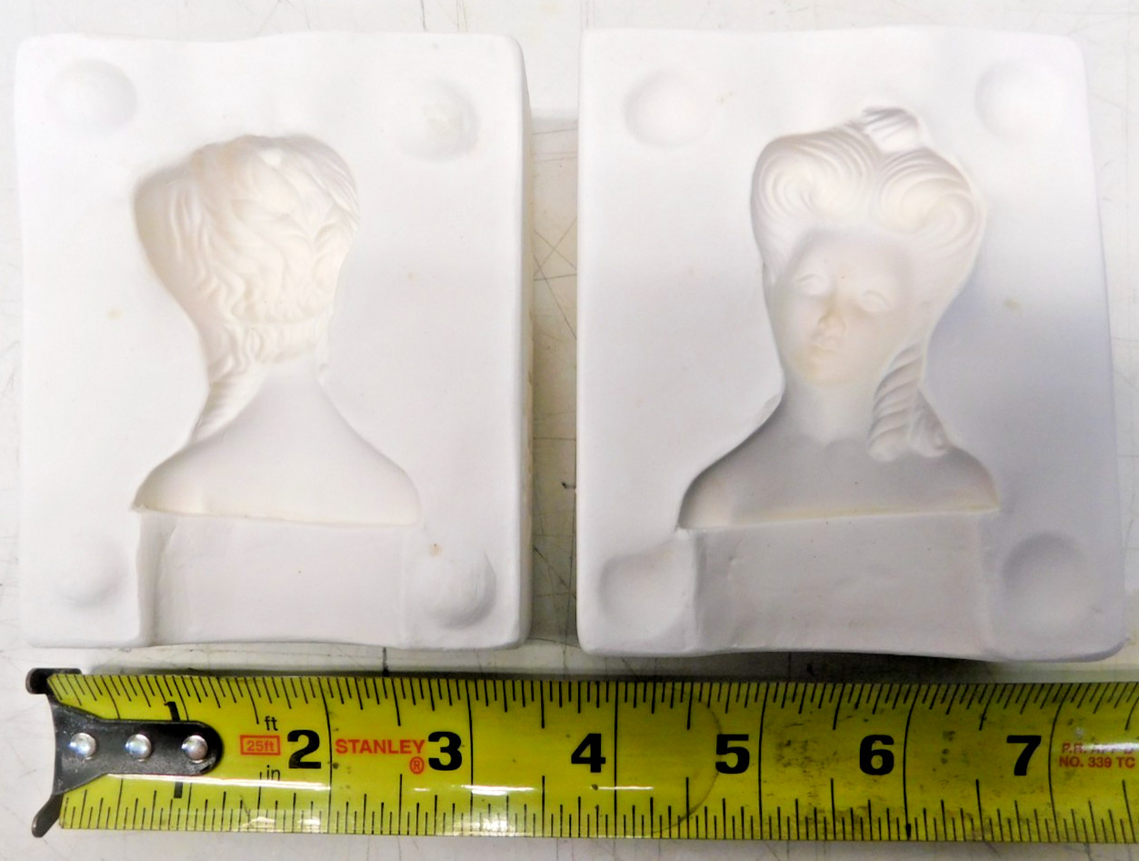 Vintage Unbranded "Female Head Bust" MPN 148 Ceramic Slip Casting Mold #298