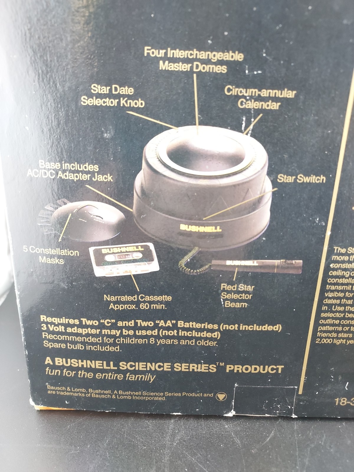 Bausch And Lomb Bushnell Super Star Machine Planetarium Projector Vintage STEM