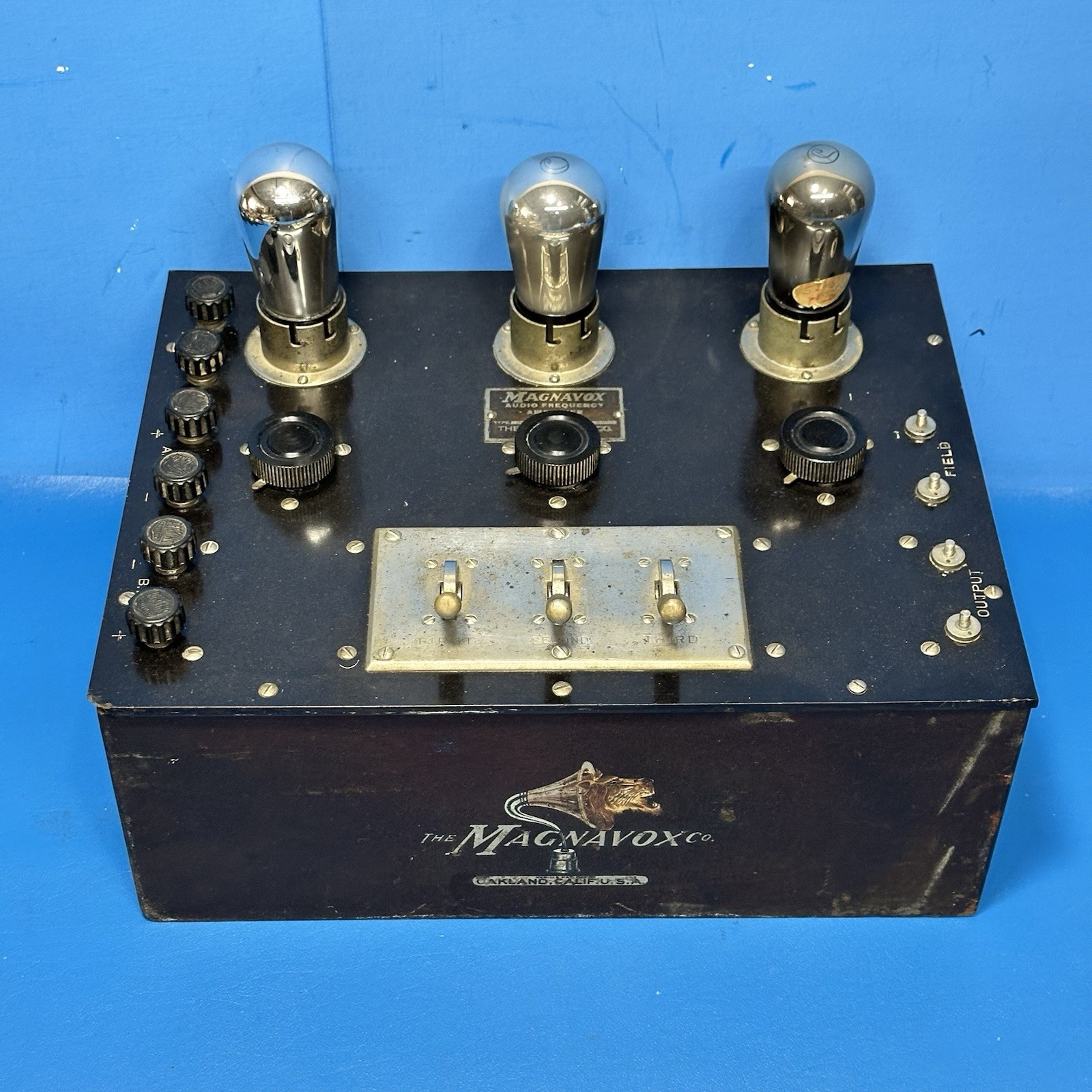 1920s MAGNAVOX AC3 AC 3 TUBE EXPOSED AMPLIFIER