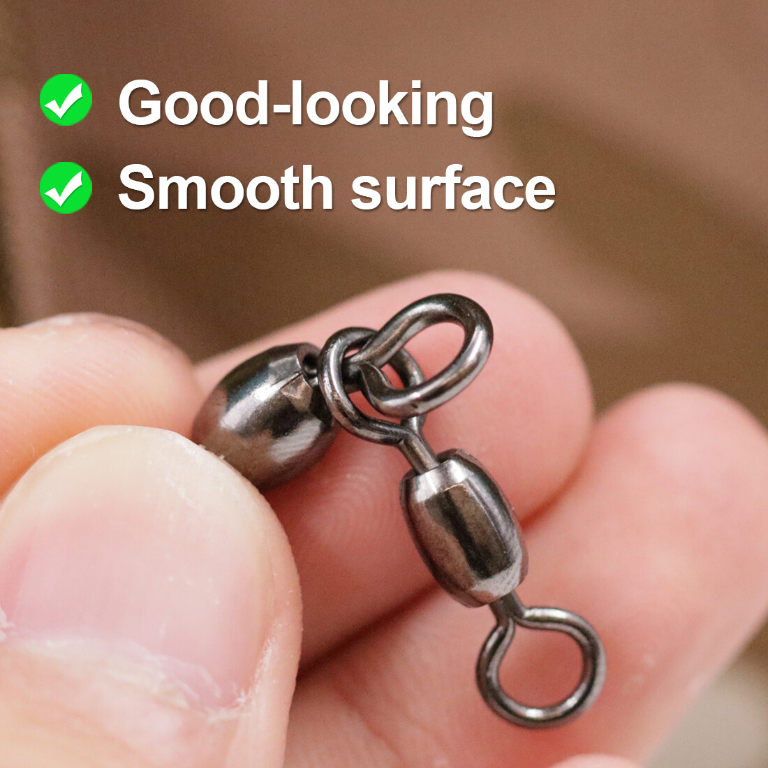 3 Way Swivel Stainless Steel Crane Swivels Fishing Barrel Swivels Fishing Tackle