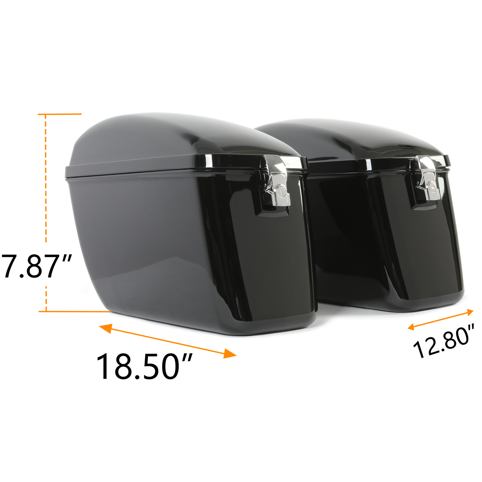 Motorcycle Hard Saddlebags Saddle Bags Luggage For Harley Honda Yamaha Cruiser