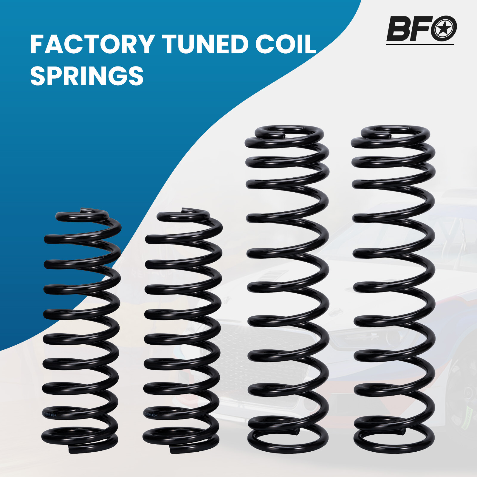BFO 2.5" Lift Kit W/ Shock Absorbers for Jeep Wrangler JK Unlimited 4DR 2007-18