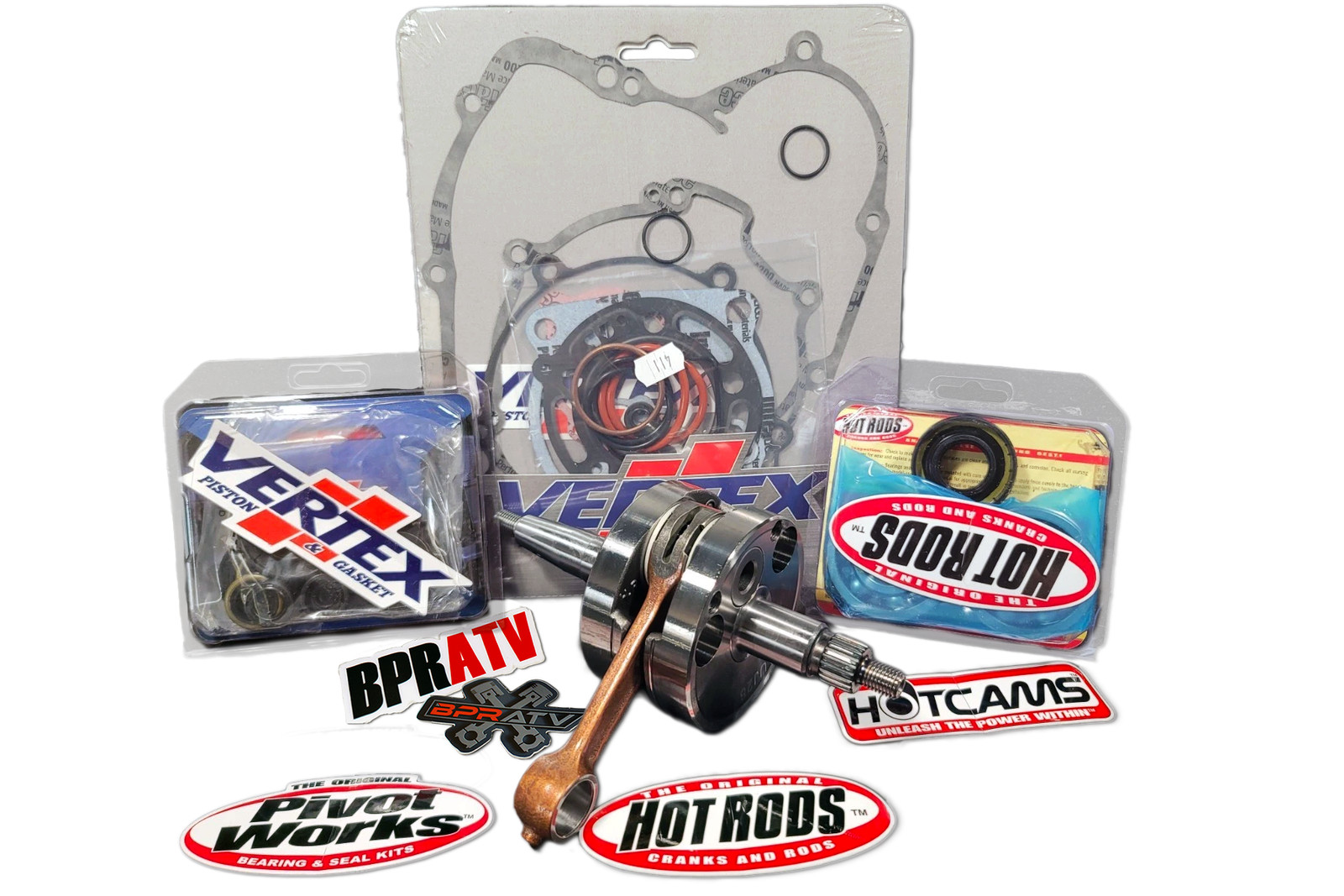 06-13 Kawasaki KX 100 Hot Rods Crank Bottom End Rebuild Kit Gaskets CBK0102 4066
