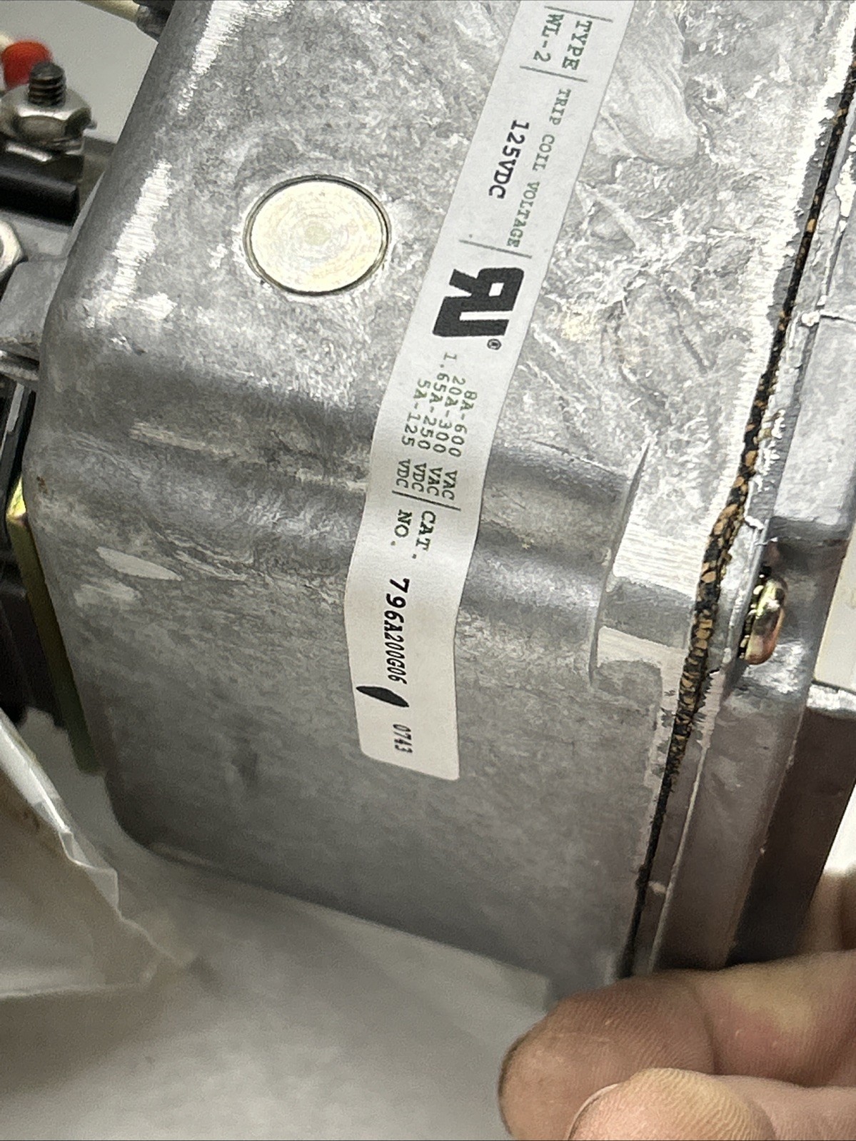 electroswitch rotary WL-2 796a200g06 Lock Out Relay Switch 480 Vac