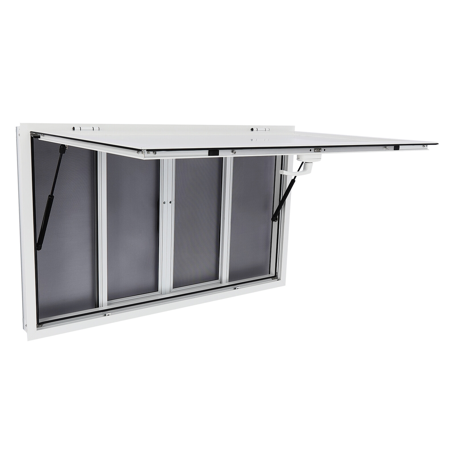 Concession Stand Truck Food Serving Window w/ Awning Sliding Screen Window 50x30
