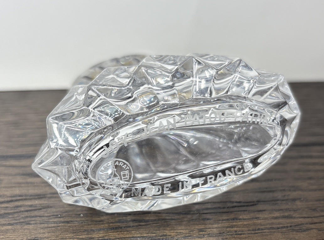 VINTAGE JOY by JEAN PATOU PARFUME 1.0 OZ / 30 ML BACCARAT Crystal Bottle Empty
