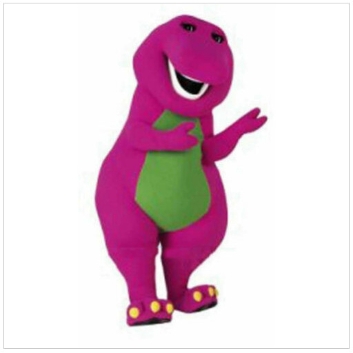 2026 Christmas Barney The Dinosaur Mascot Costume Party Suit Dress Adult Outfit