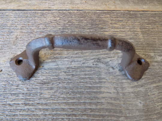 20 CAST IRON HANDLES RUSTIC DRAWER BIN PULLS 5 1/4" LONG HOME DECOR KITCHEN