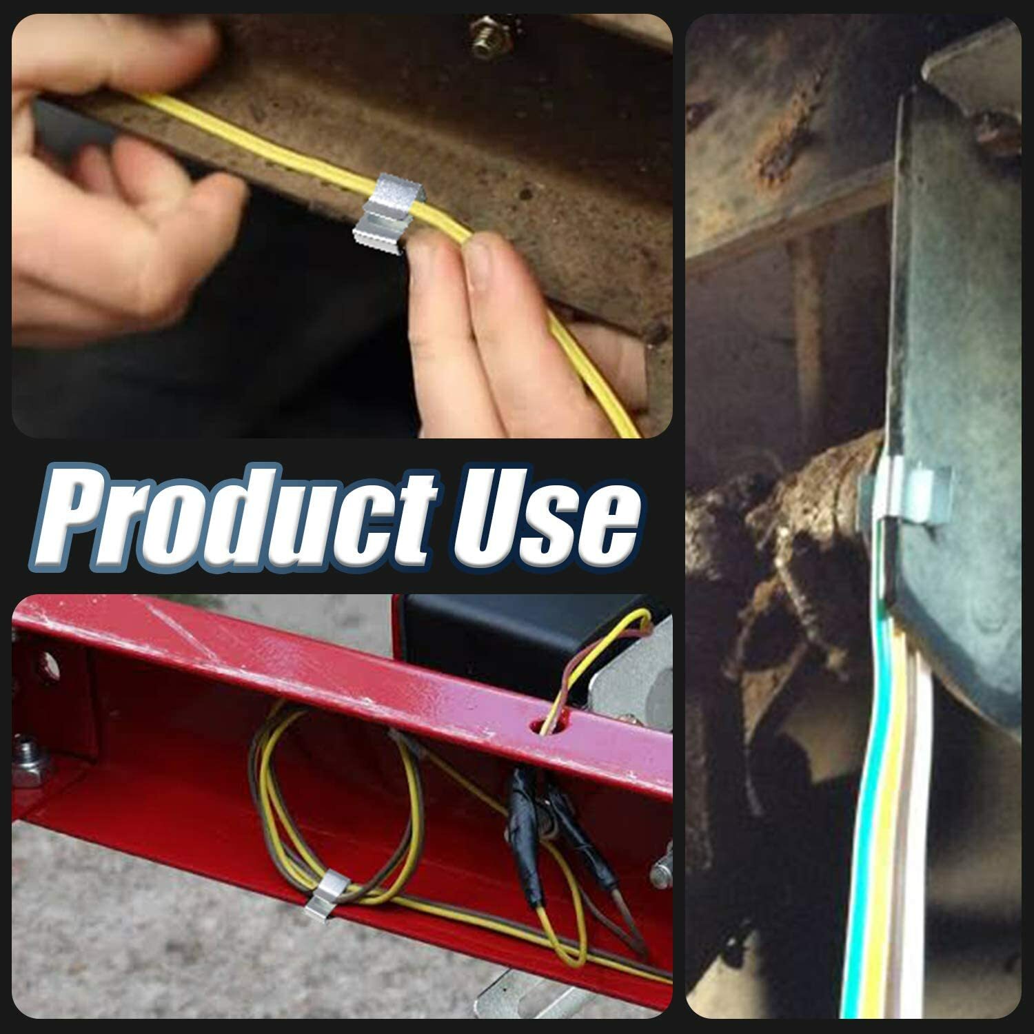 50PCS Trailer Wiring Clips Organize Hide Protect Attach Wiring to Frame