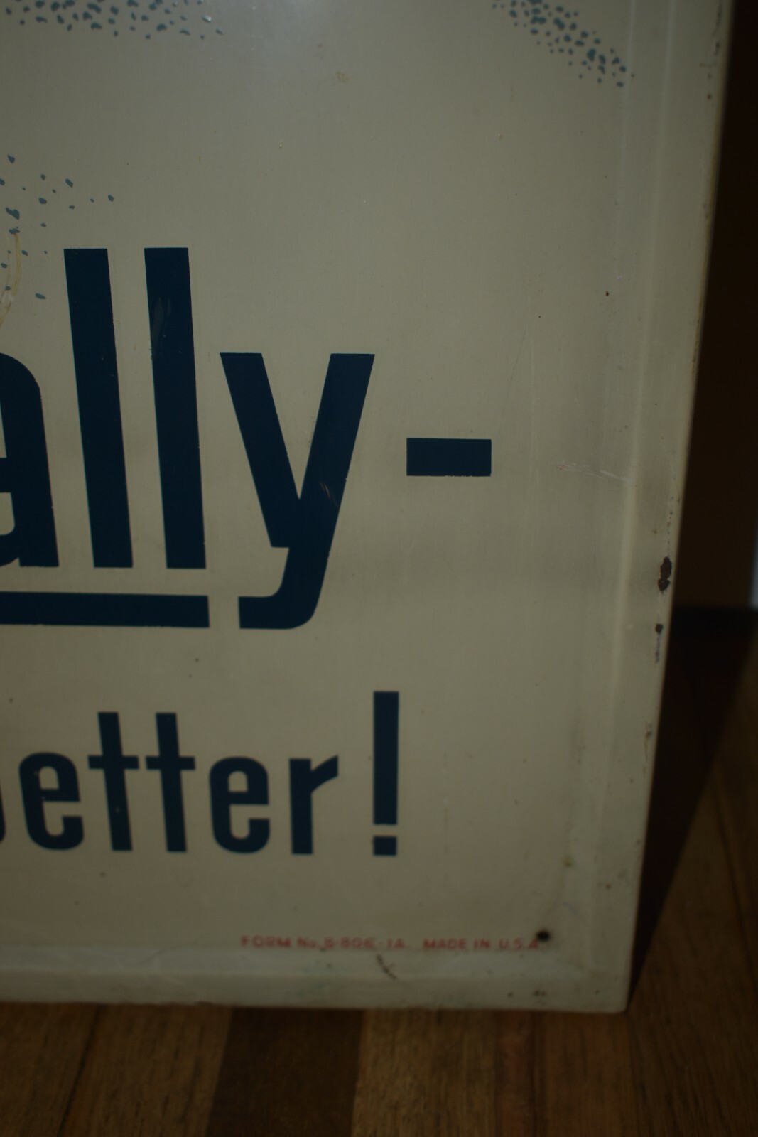 RARE Vintage DRINK ORANGE CRUSH SODA POP BOTTLE Metal ADVERTISING VERTICAL SIGN