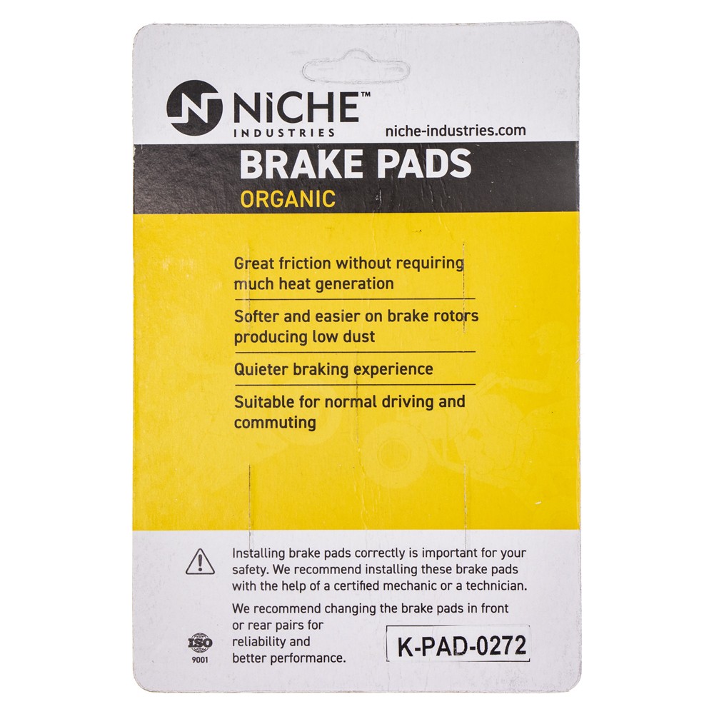 NICHE Brake Pad Set for Victory Cross Country Hammer Roads Front Rear Organic