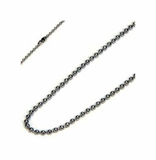 25 feet 304 STAINLESS STEEL BALL CHAIN 2.4mm bead #3 plus 25 connectors (25')