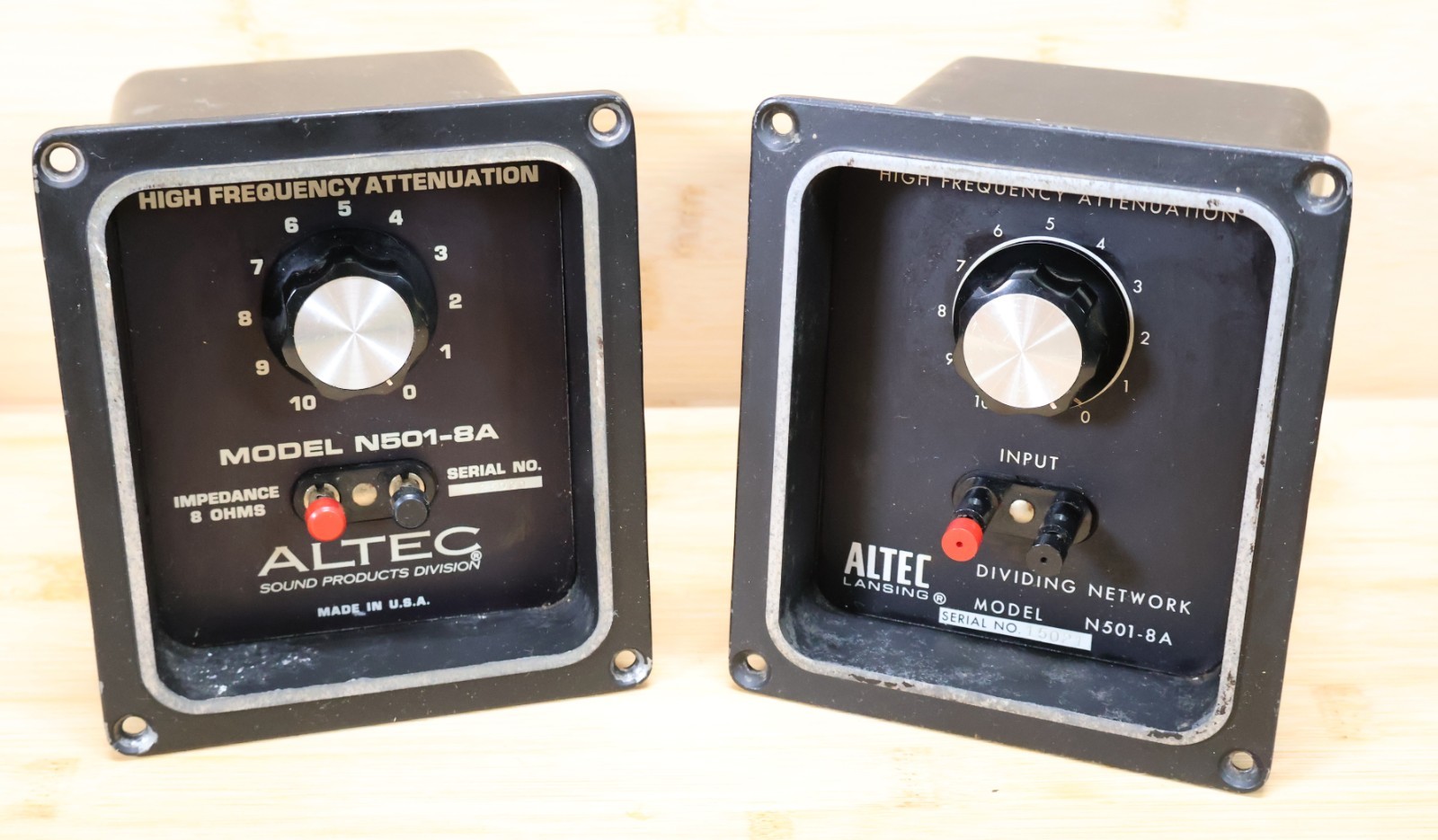 Vintage Altec Lansing N501-8A  Dividing Network Crossover High Frequency (Pair)