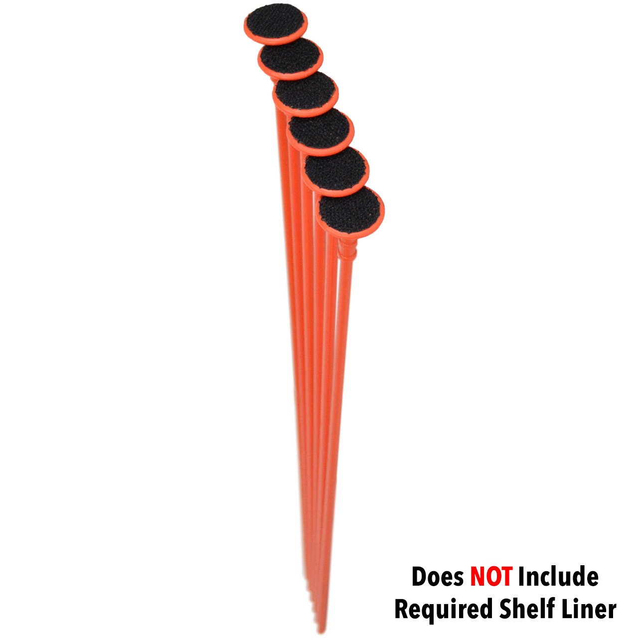 Gun Storage Solutions Pack of 6 Rifle Rods Add-On Kit (No Shelf Liner)