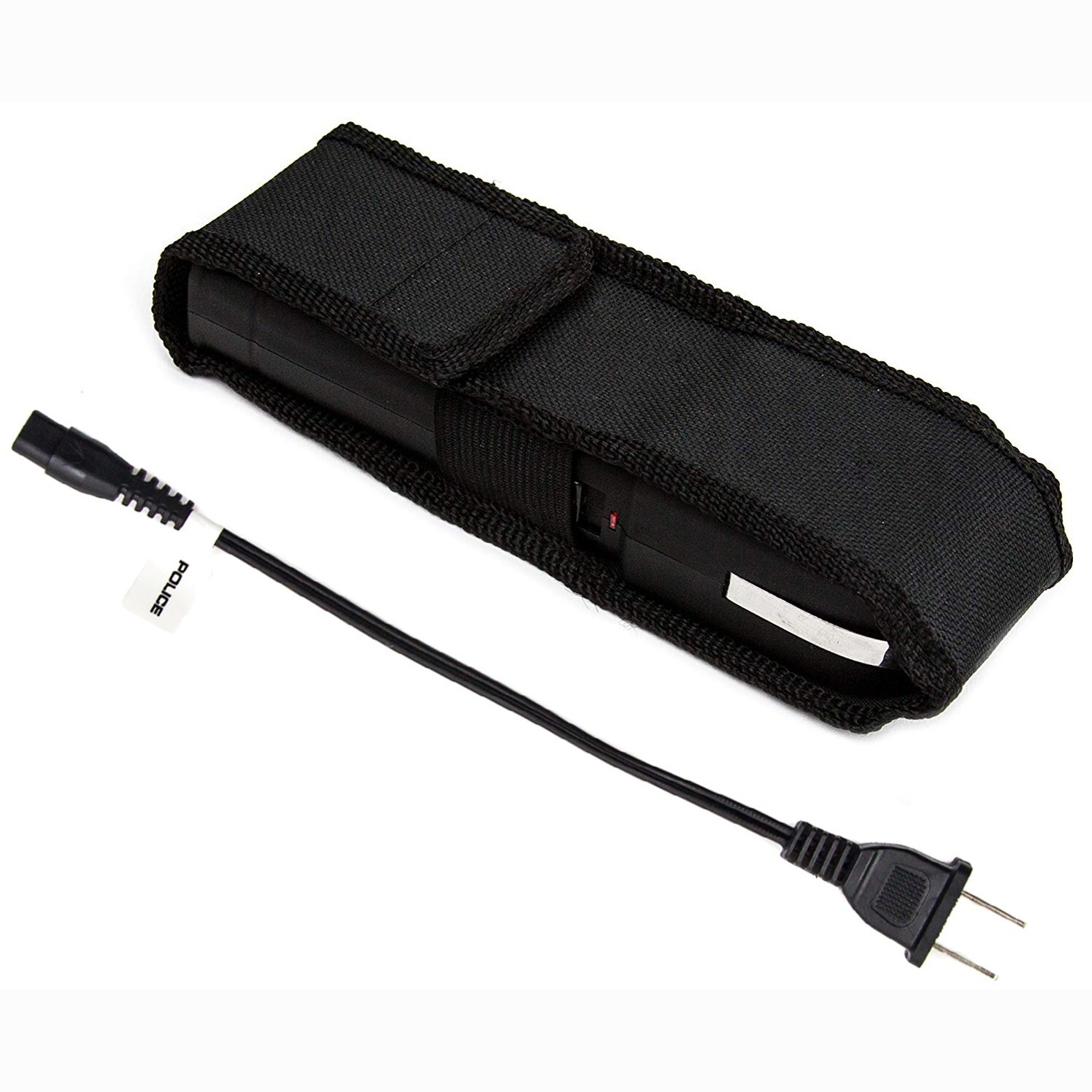 POLICE Stun Gun 928-700 BV Heavy Duty Rechargeable LED Flashlight Black