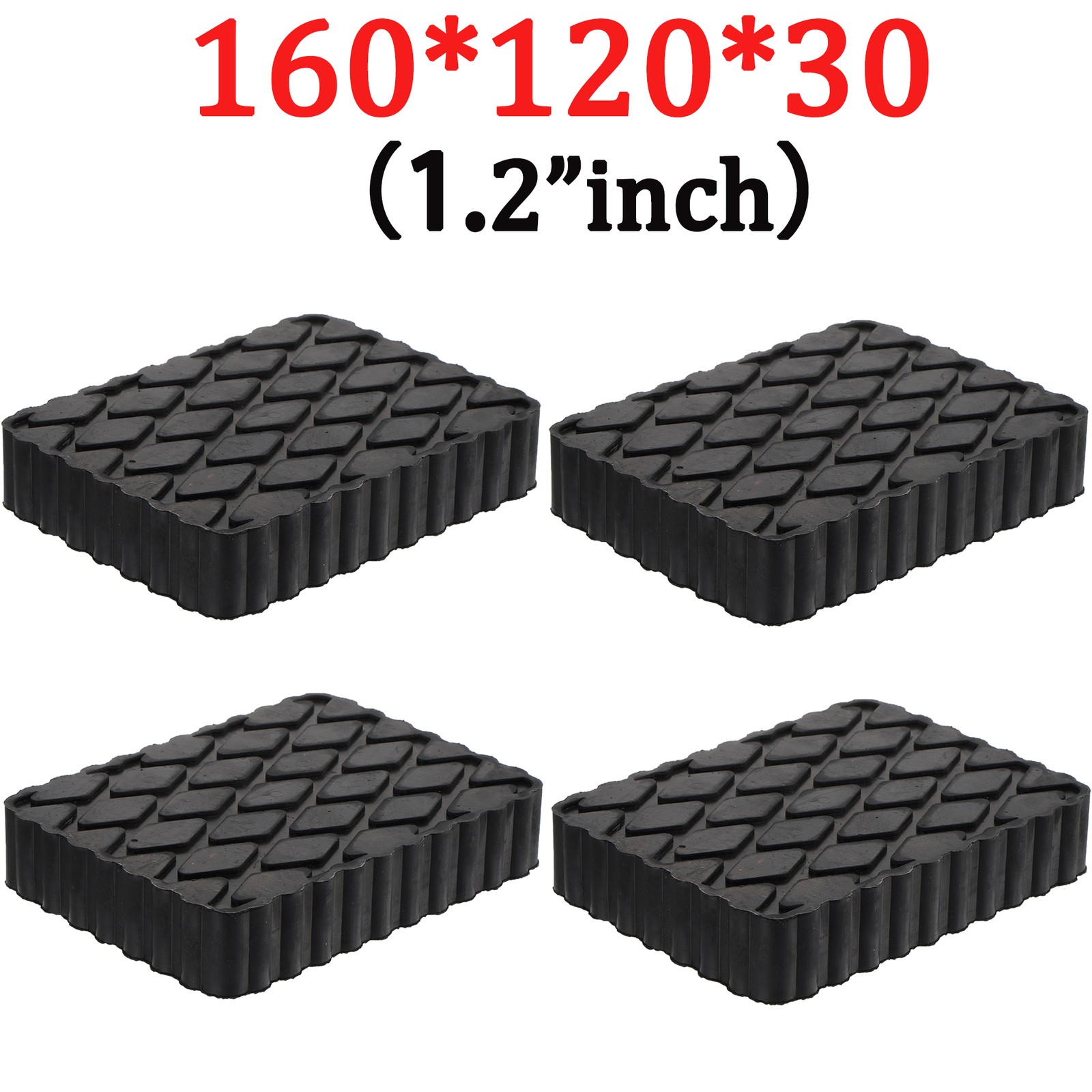 4X Solid Rubber Auto Lift Block Spacer Pad Heavy-Duty for Automobile Lifts,Jacks