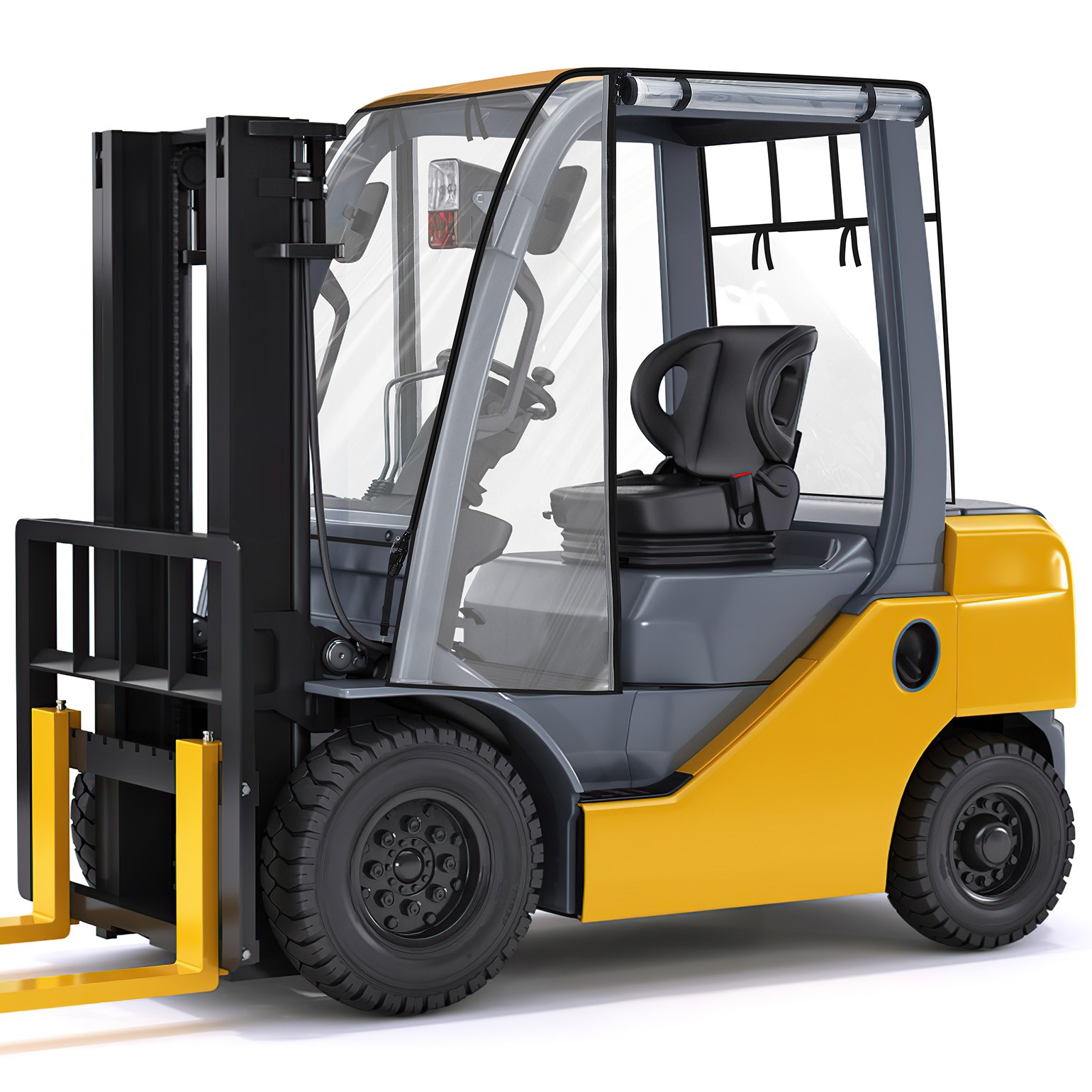 Universal Forklift Full Cab Enclosure Fork Truck Cover Waterproof Up To 8000 lbs