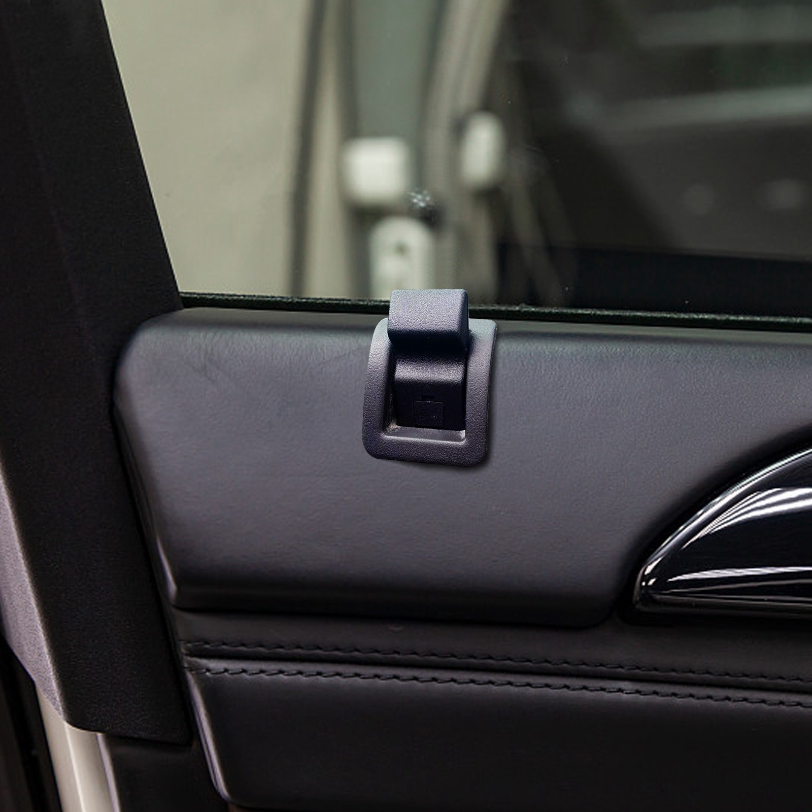 4PCS Door Lock Knobs Front/Rear Ebony For Chevy/GMC Silverado/Sierra 2007-2013