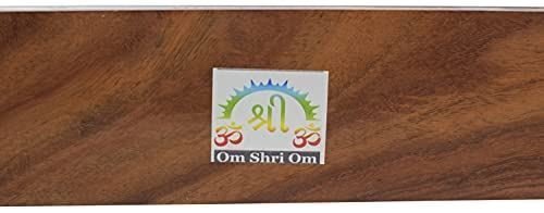 Coffin Style Wood Incense Burner Holder with Sun and Moon Inlays for Incense Sti