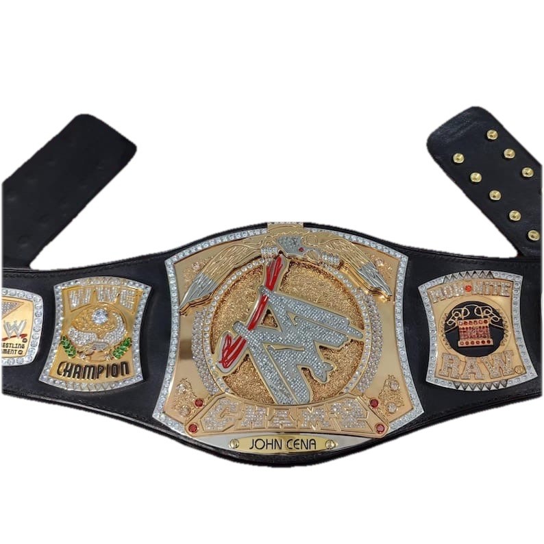 World Heavyweight Wrestling Spinner Championship Belt Original Adult Size 4MM